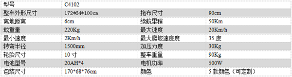 电动札达尘推车C4102